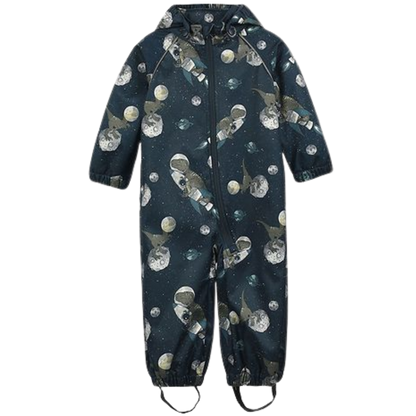 Minymo Softshell kostym - Dinos i rummet - Blue Nights - softshell - barn - MamaMilla