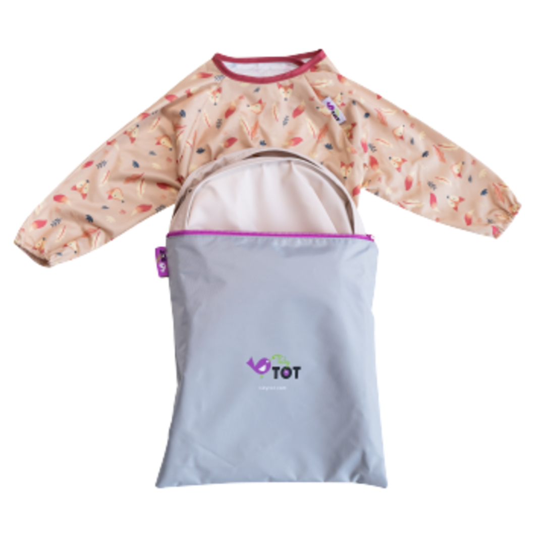 Tidy Tot Slab en Dienblad - SET - Sand Fox - Slab met mouwen - MamaMilla