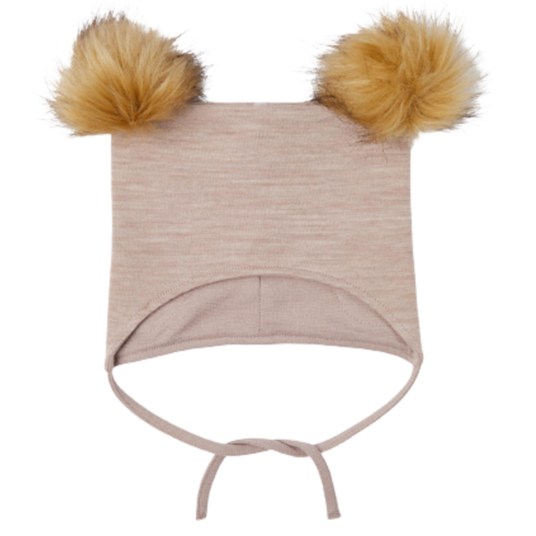Name it Muts van wol met Pom Pom - Wuppo - Sphinx - Babymutsje - MamaMilla