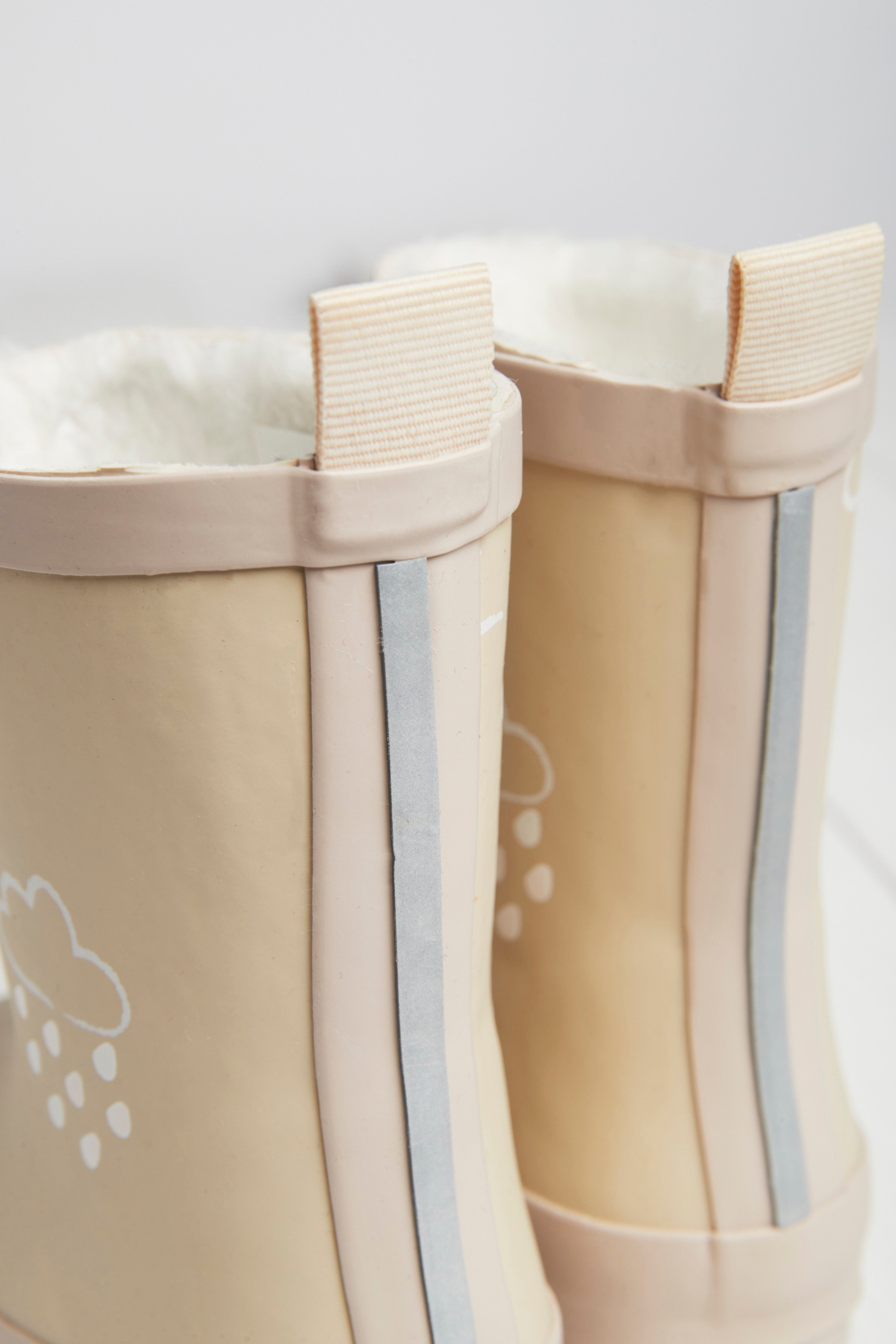 Grass &amp; Air vintergummistøvler med teddyfleece-for