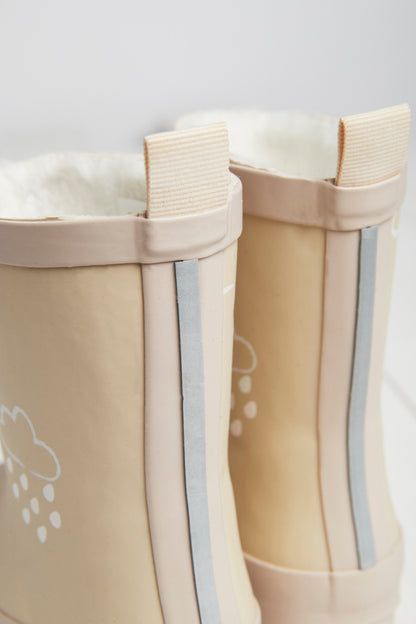 Grass &amp; Air vintergummistøvler med teddyfleece-for