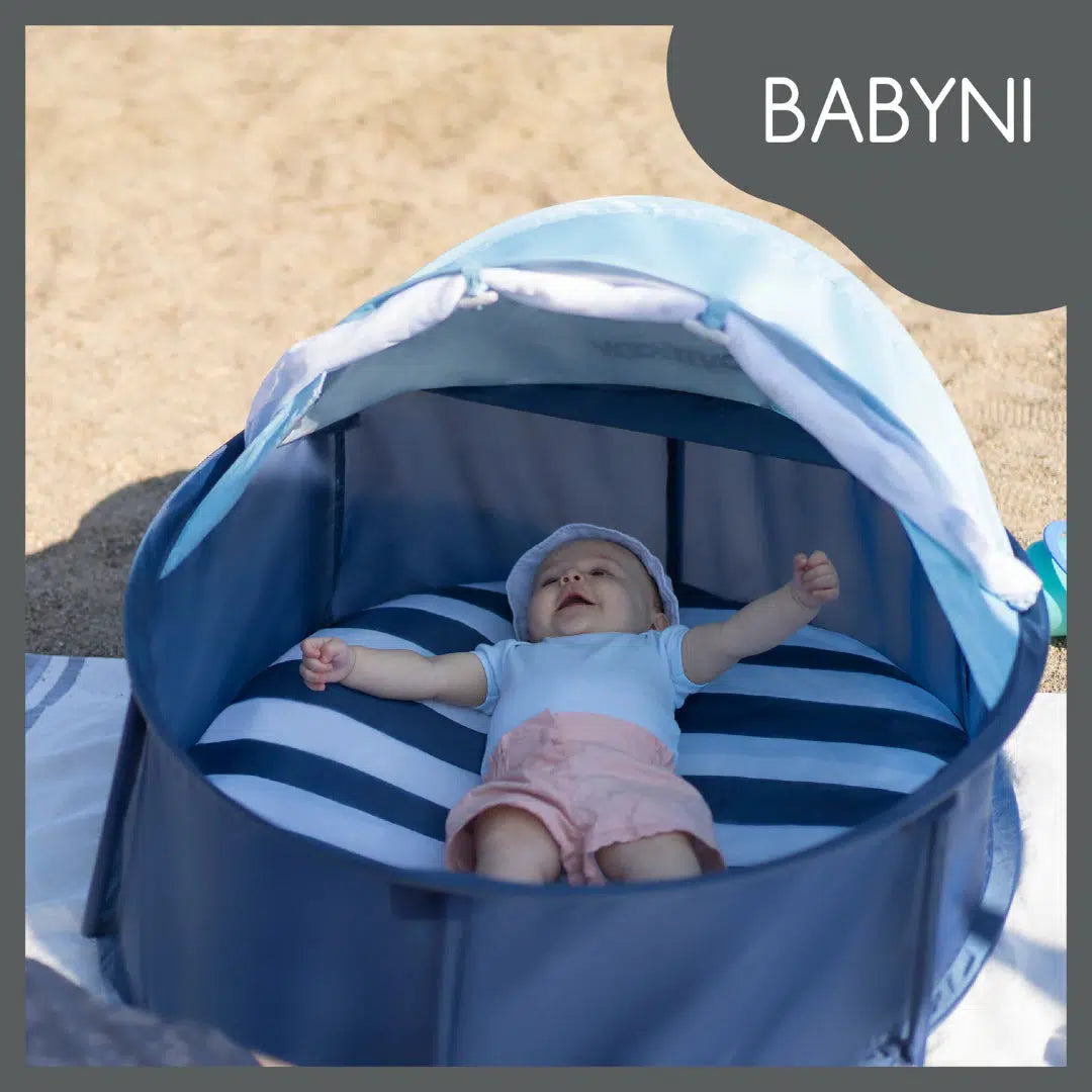Babymoov 3in1 UV-tält - Mariniére Babyni - UV-tält - MamaMilla
