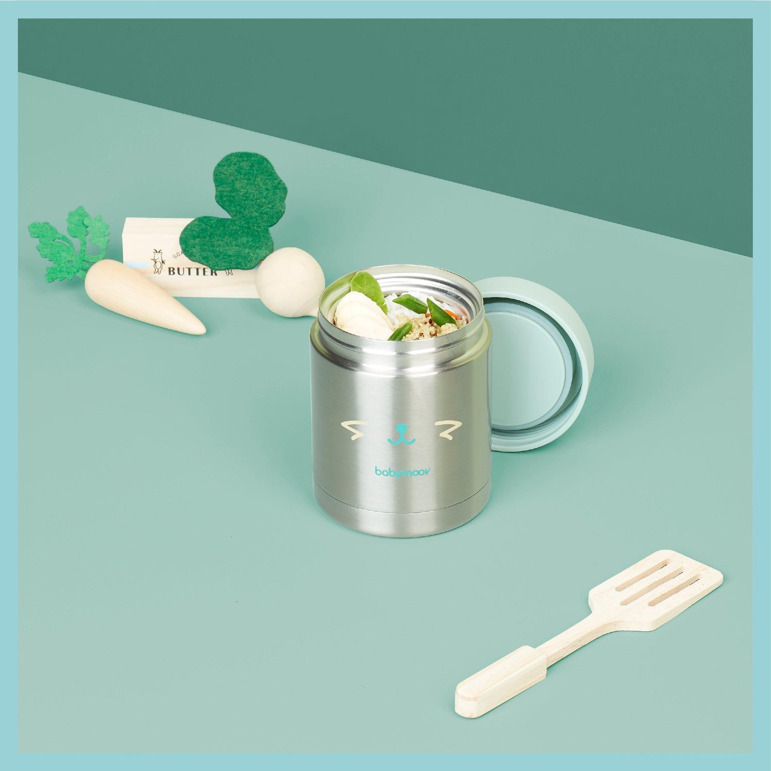 Babymoov Thermosvoedseldoos in RVS - 350 ml - Thermosvoedseldoos - MamaMilla
