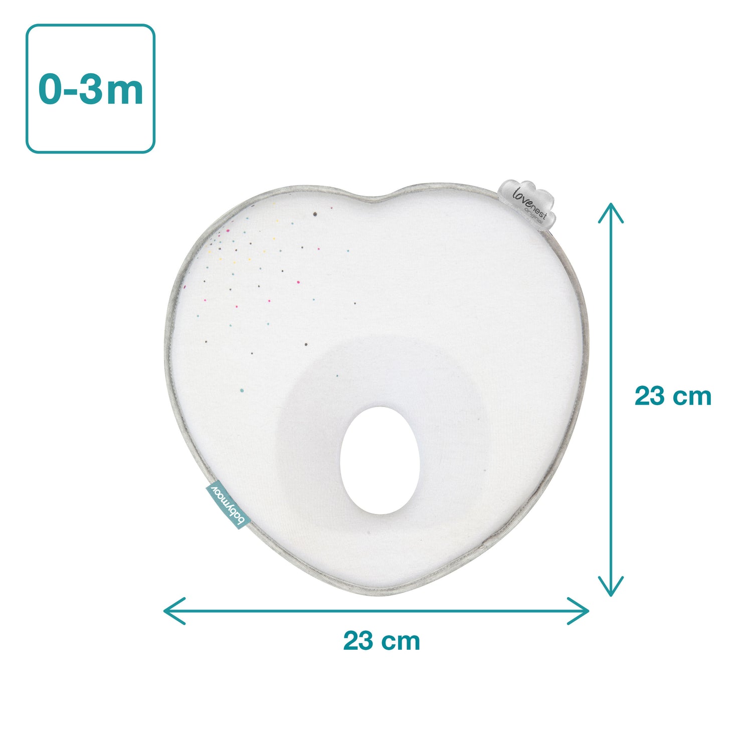 Babymoov Ergonomic Baby Kudde (Lovenest) - Vit (0-4m) - Baby Head Kudde - MamaMilla