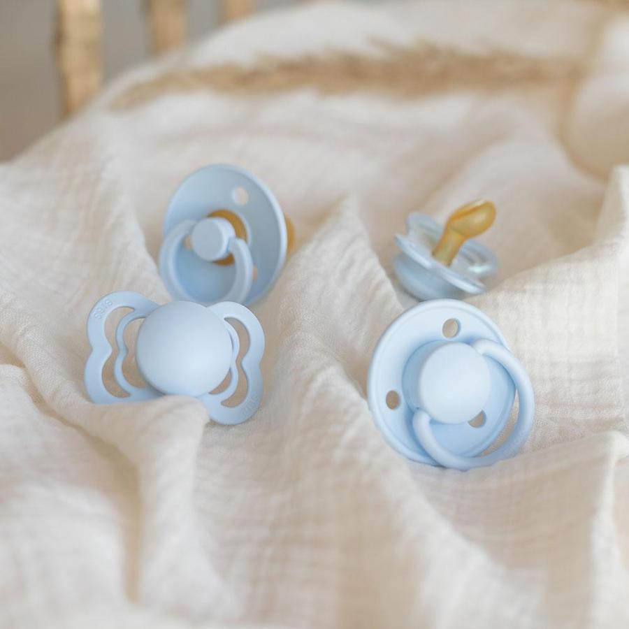 Haklappar Prova det - startpaket med napp - Baby Blue - Napp - MamaMilla