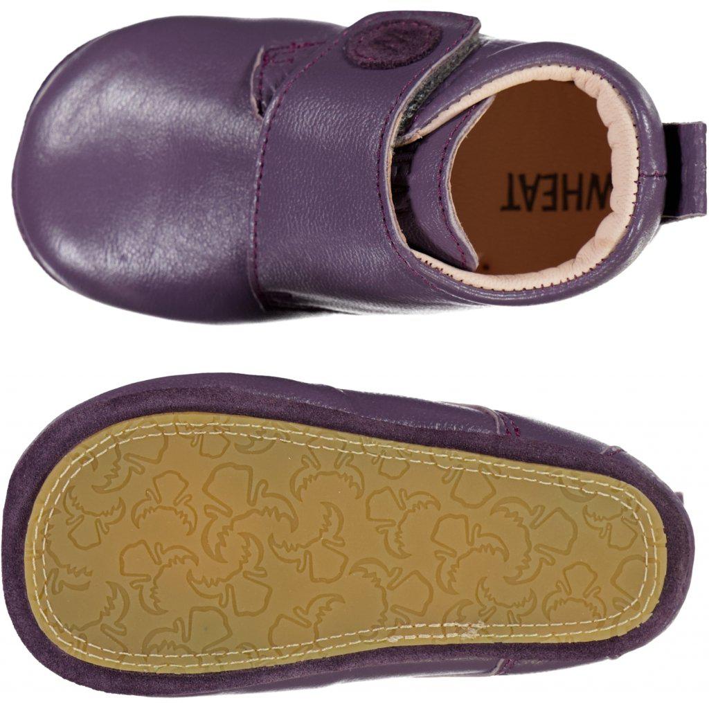 Tarwe pantoffels van leer - Berry - Fopspenen - MamaMilla
