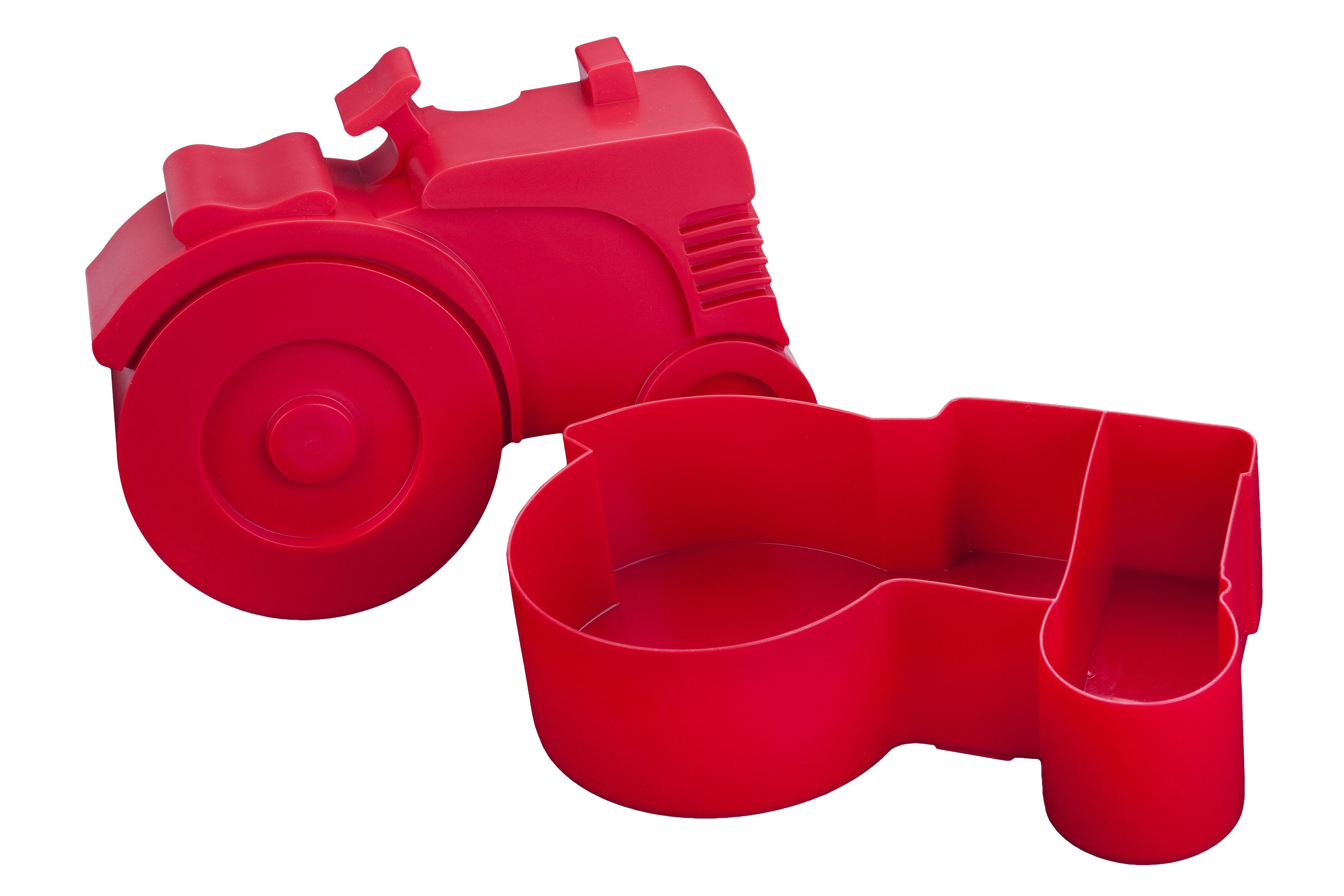 BLAFRE Lunchlåda med 2 fack - Traktor - Blågrön - Lunchlåda - MamaMilla