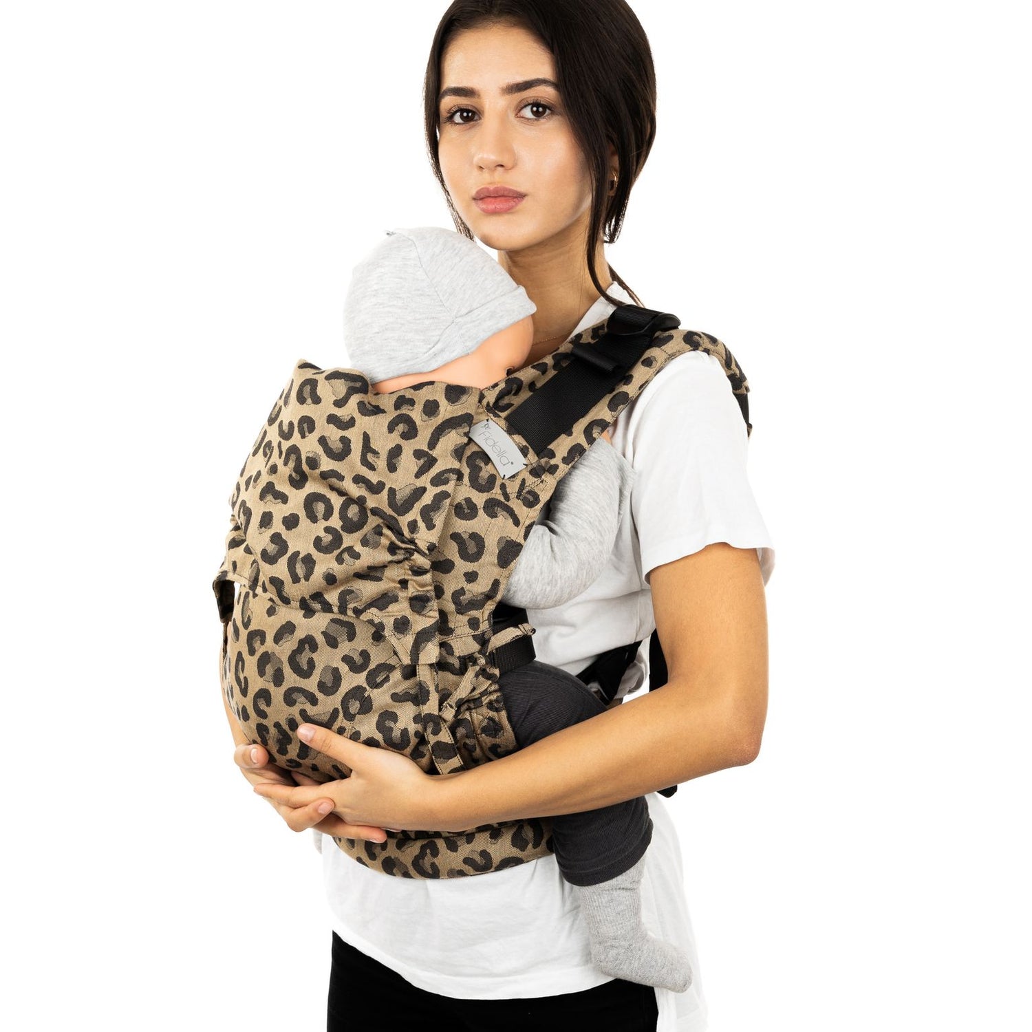 Fidella Fusion Helspänne Bärsele - Leopard Guld - Bebis - Bärsele - MamaMilla