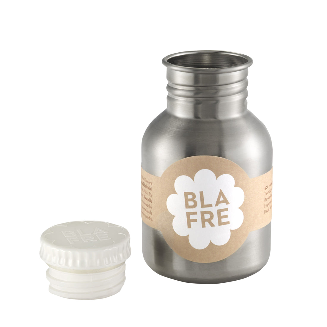 BLAFRE drinkfles in roestvrij staal - 300 ml - Wit - Drinkfles in staal - MamaMilla