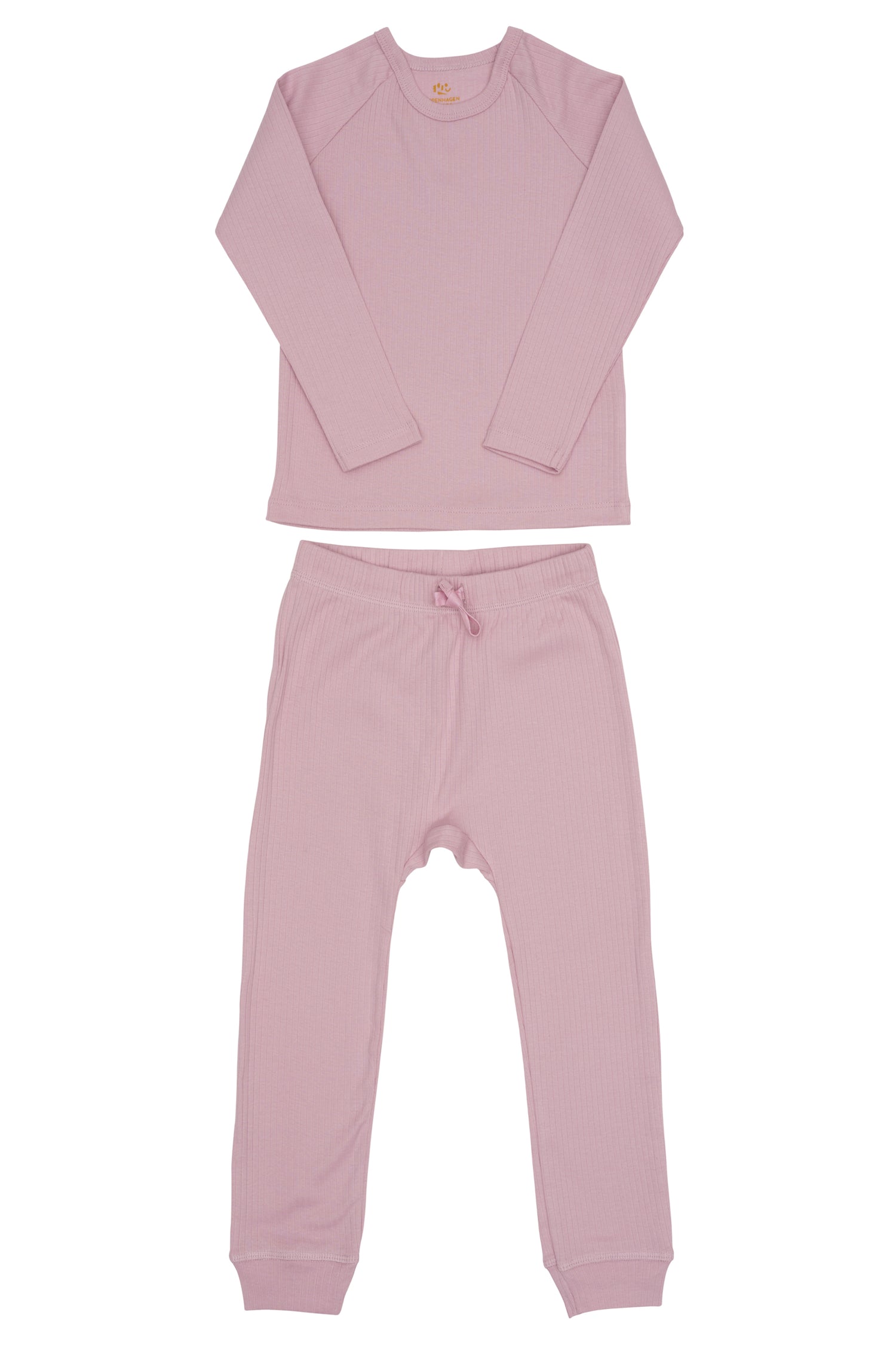Copenhagen Colors 2-delat sovplagg i ribb - Lavendel - Onesie - MamaMilla