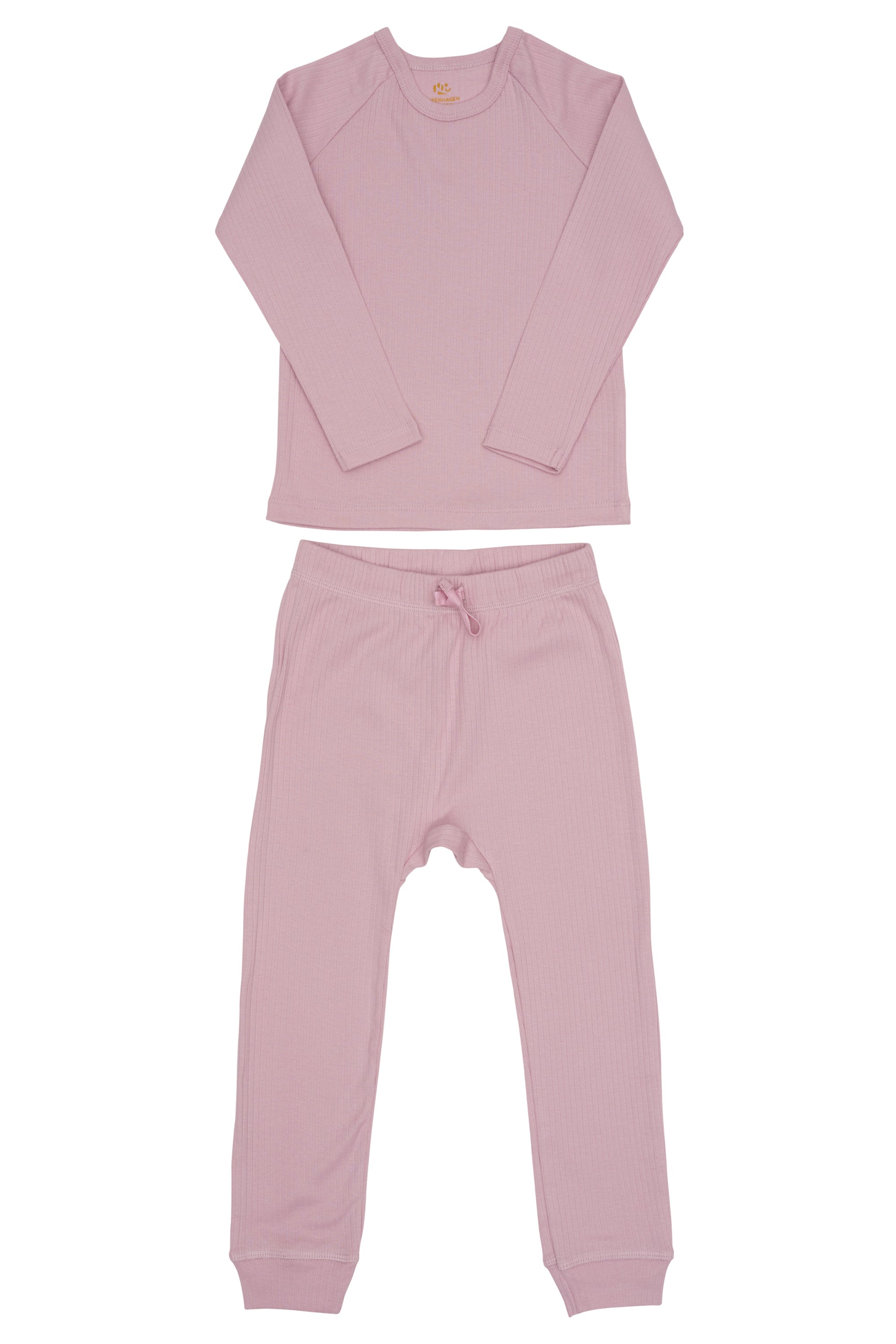 Copenhagen Colors 2-delat sovplagg i ribb - Lavendel - Onesie - MamaMilla