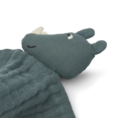 Liewood Kuscheltuch - Amaya Kuschelteddy - Nashorn / Walblau - Kuscheltuch - MamaMilla