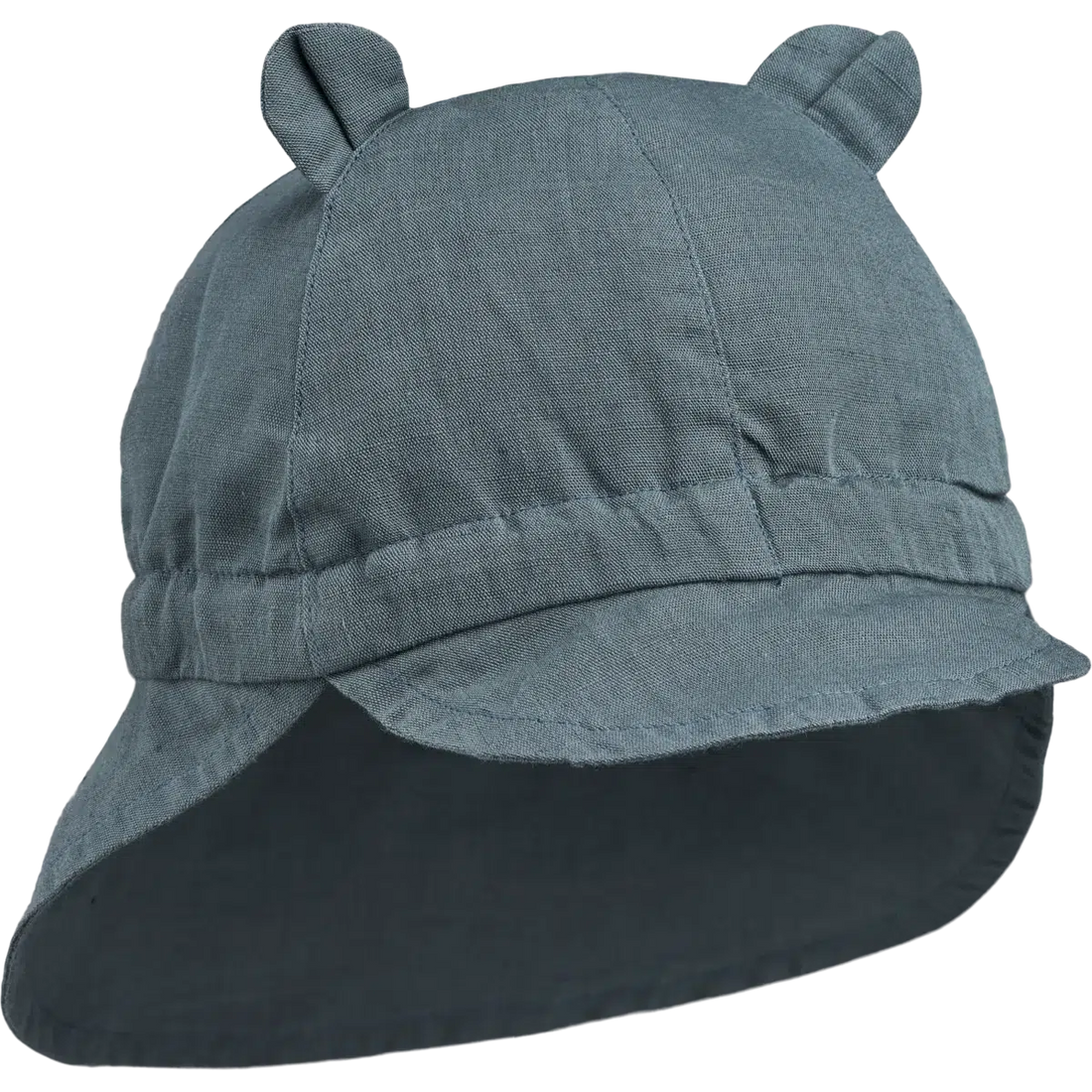 Liewood solhatt med skärm och öra - Gorm - Whale blue - Solhatt - MamaMilla