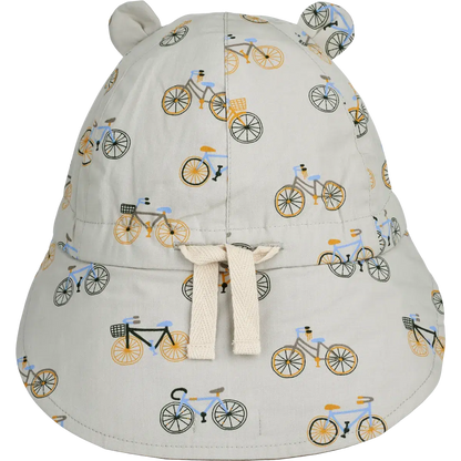 Liewood vändbar solhatt med skärm och öra - Gorm - Cykel / Molnblå - Solhatt - MamaMilla