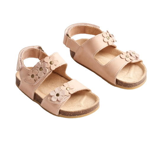 Tarwe Clare Flowers Sandaal - beige roze - sandaal - MamaMilla
