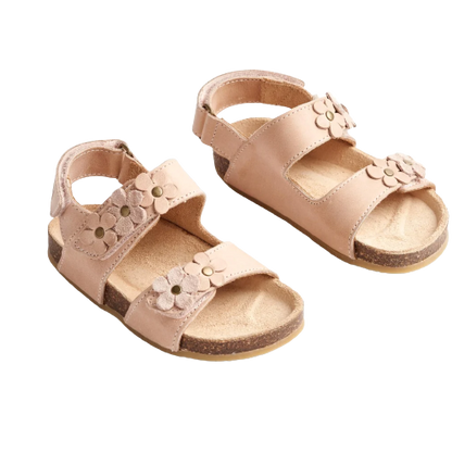 Tarwe Clare Flowers Sandaal - beige roze - sandaal - MamaMilla