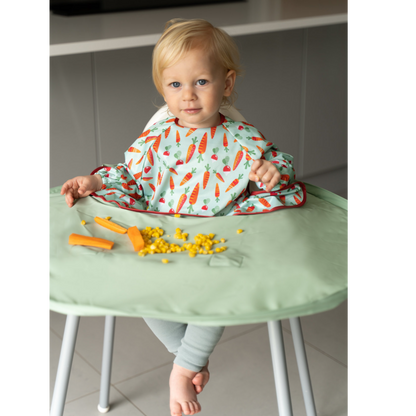 Tidy Tot Slab en Dienblad - SET - Salie Groenten - Slab met mouwen - MamaMilla