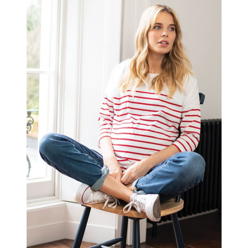 Seraphine Slim Boyfriend Gravidjeans - Carsten - Mellanblå - Gravidkläder - MamaMilla
