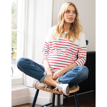 Seraphine Slim Boyfriend Gravidjeans - Carsten - Mellanblå - Gravidkläder - MamaMilla