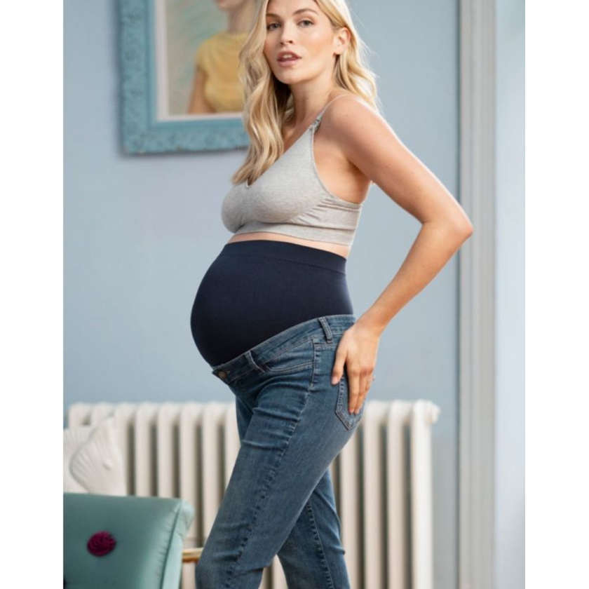 Seraphine Slim Boyfriend Gravidjeans - Carsten - Mellanblå - Gravidkläder - MamaMilla