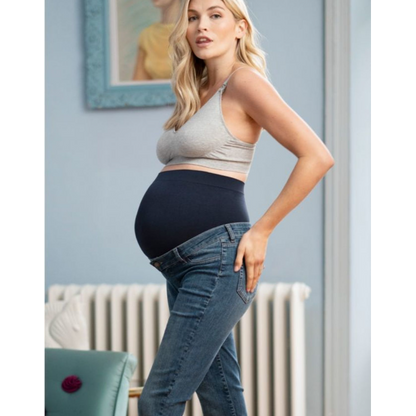 Seraphine Slim Boyfriend Gravidjeans - Carsten - Mellanblå - Gravidkläder - MamaMilla
