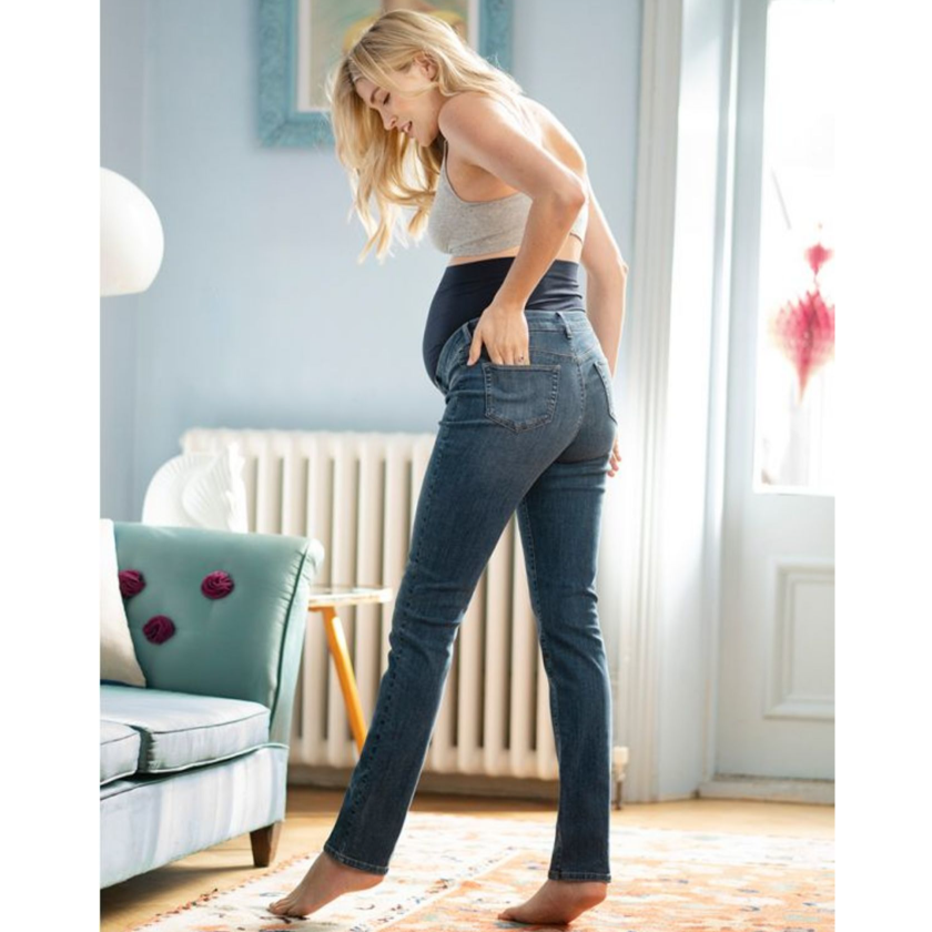 Seraphine Slim Boyfriend Gravidjeans - Carsten - Mellanblå - Gravidkläder - MamaMilla
