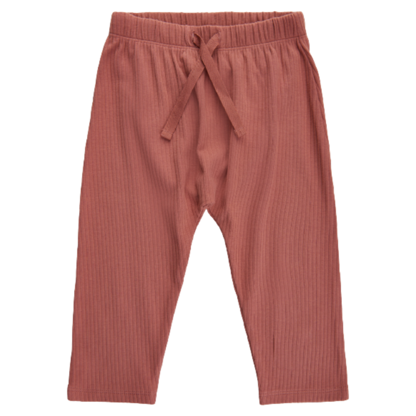 Zachte galerij Haily ribbroek - Brick Dust - broek - MamaMilla
