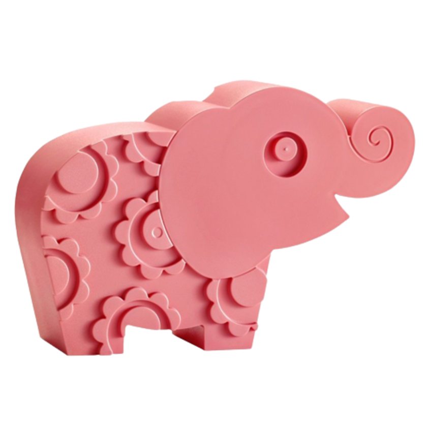 BLAFRE Lunchlåda med 2 fack - Elefant - Rosa - Lunchlåda - MamaMilla