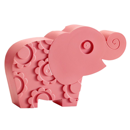 BLAFRE Lunchlåda med 2 fack - Elefant - Rosa - Lunchlåda - MamaMilla