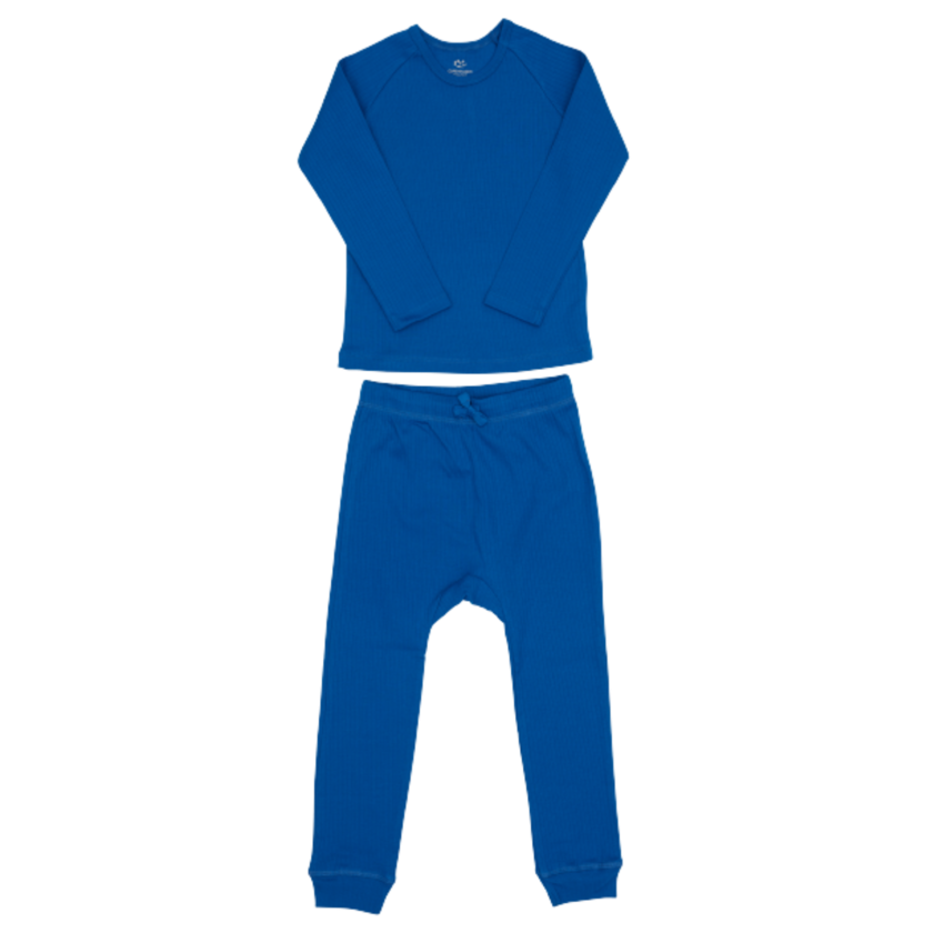 Copenhagen Colors 2-delige nachtkleding in ribstof - Sharp blue - Eendelig - MamaMilla