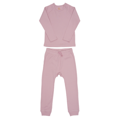 Copenhagen Colors 2-delat sovplagg i ribb - Lavendel - Onesie - MamaMilla